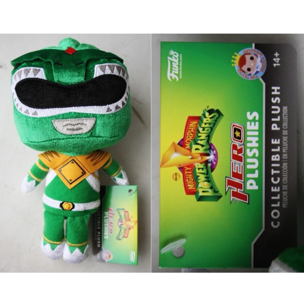 Rare 2017 Funko Mighty Morphin Power Rangers 8" Green Ranger Plush Doll !